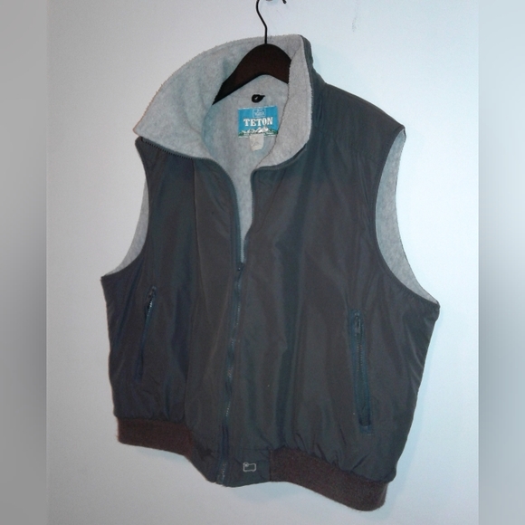 Woolrich Teton Fleece Lined  Zip Vest Jacket Mens XL made in USA - Picture 3 of 6